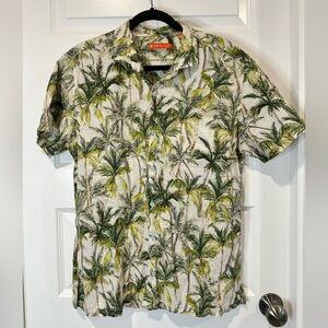 Tori Richard Tropical Palm Print Men's Shirt - EUC
